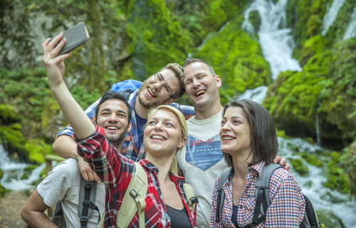 understanding your audience group of friends out on a hike